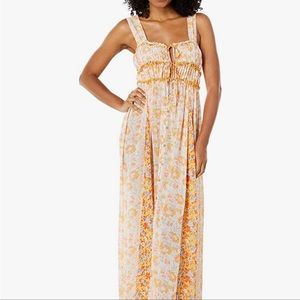 Free People Dance With Me Printed Maxi Dress